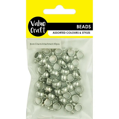 8mm Charm Attachment Beads